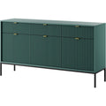 Sideboard mit einem Metallgestell und beschichteten Flaechen