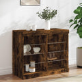 Das Sideboard setzt auf LED Beleuchtung aus Holzwerkstoff