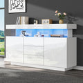 Sideboard mit Schiebetueren und LED Beleuchtung