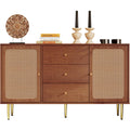 Flechtoptik trifft auf Hoehenverstellung an dem Sideboard