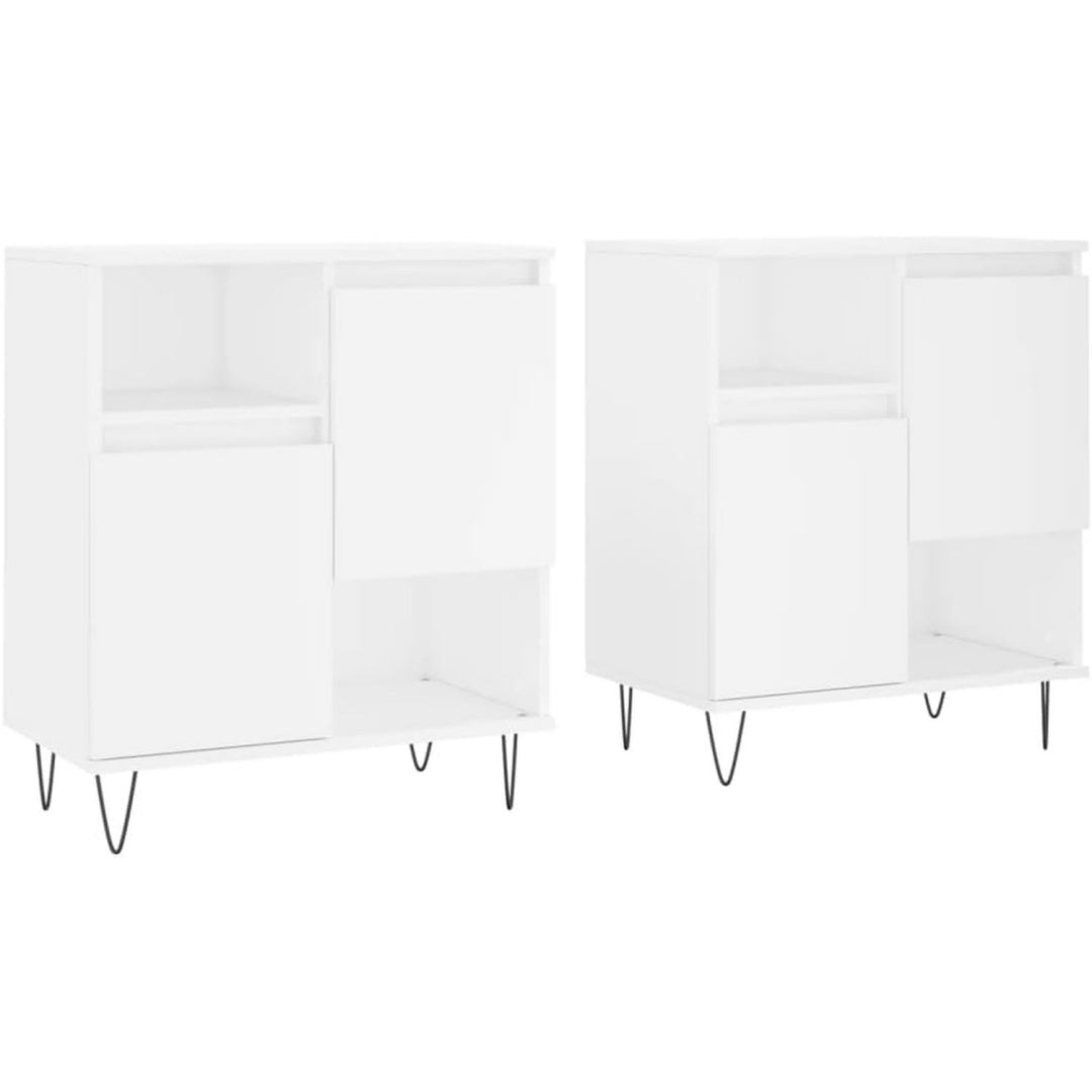 Zwei breite Sideboards bilden ein helles Stauraumensemble