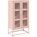 Hochschrank in Rosa mit 2 Tueren