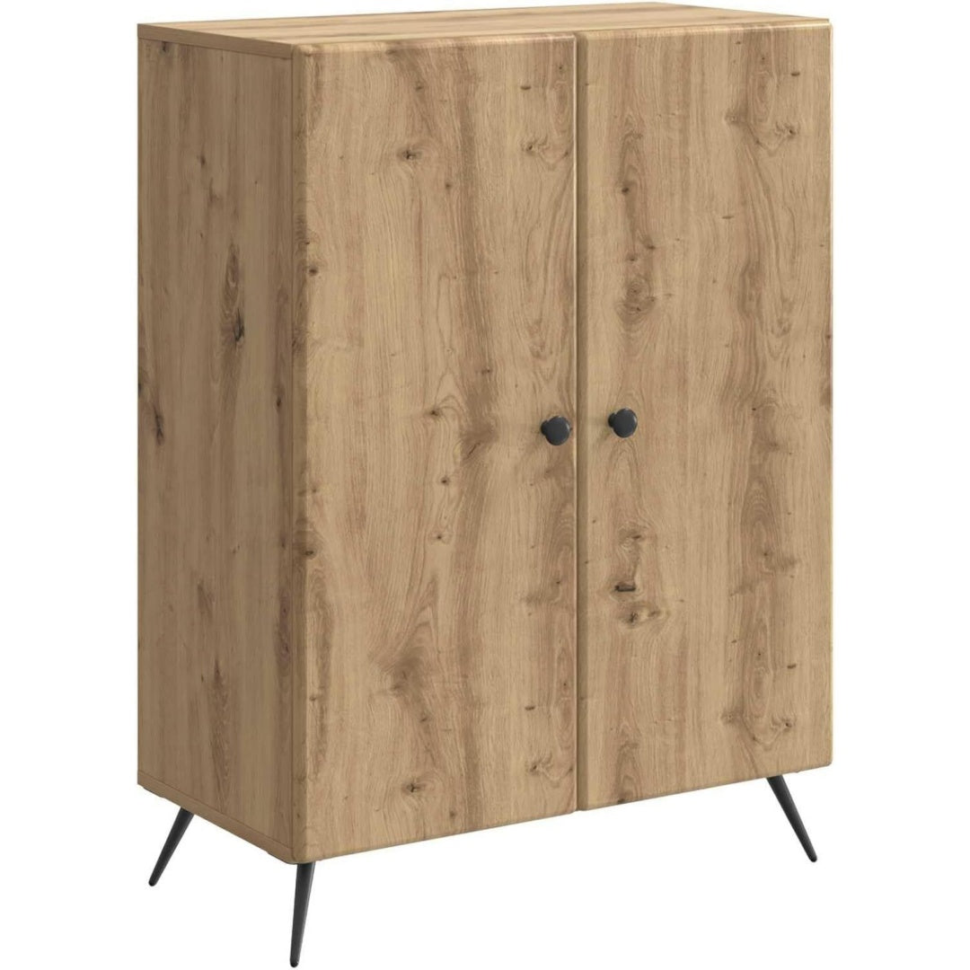 Sideboard mit den Massen 66 x 34.5 x 90 cm in Braun