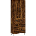 Das Sideboard misst 69.5 x 34 x 180 cm in Braun