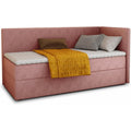 Boxspringbett in Rosa