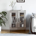 Sideboard aus Metall und Glas mit den Massen 69.5 x 34 x 90 cm