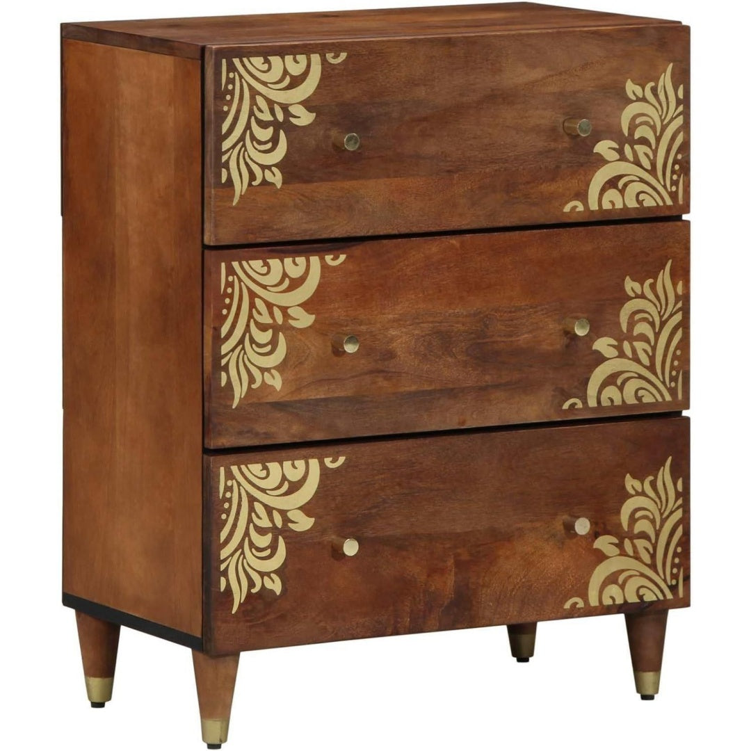 3 Schubladen an dem Sideboard mit den Massen 60 x 33 x 75 cm
