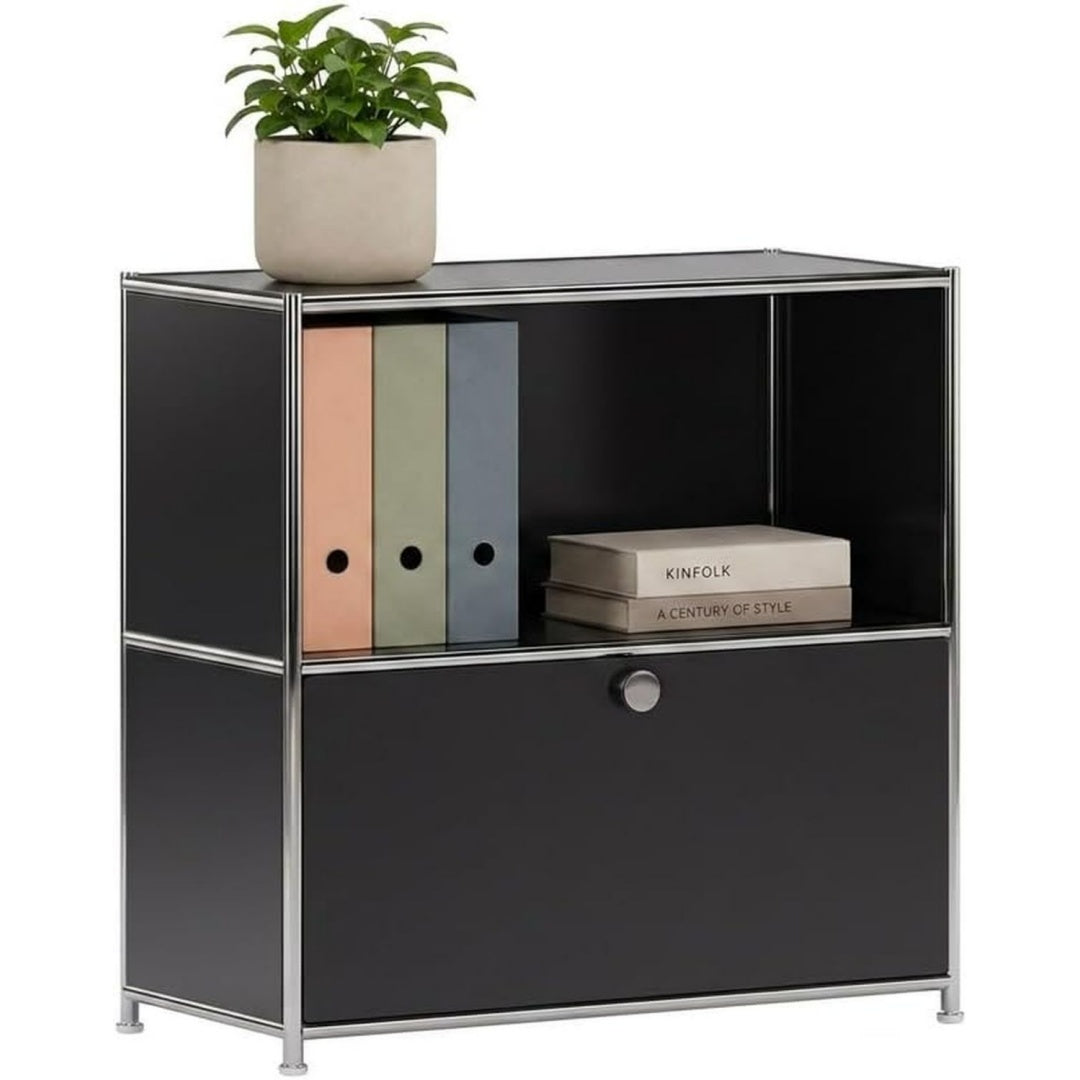 Das Sideboard vereint Form und sanft schliessende Fronten