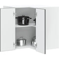 Wandschrank mit den Massen 57 x 57 x 60 cm in Schwarz