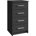Beschichtete Flaechen praegen das Sideboard aus Metall