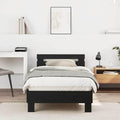 Das Bettgestell nimmt mit 193 x 95 x 88 cm Gestalt an