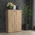 Sideboard in Eichenbraun mit geschlossenem Stauraum aus Holzwerkstoff